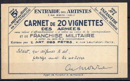 FRANCE TIMBRE DE FRANCHISE - CARNET TYPE INFANTERIE NEUF ** LUXE - Militaire Zegels