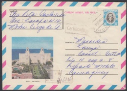 1979-EP-9 CUBA 1979. Ed.185c. ENTERO POSTAL. POSTAL STATIONERY. ANTONIO MACEO CERTIFICADO. HOTEL NACIONAL. CIEGO DE AVIL - Lettres & Documents