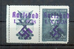 Böhmen KARLSBAD 59 Zfw ZIERFELD* 250EUR (49435 - Unused Stamps
