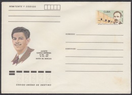 1988-EP-12 CUBA 1988. Ed.206j. POSTAL STATIONERY. MARTIRES DEL MONCADA. JACINTO GARCIA. UNUSED. - Covers & Documents