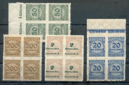 DR-Infla 319B321B,323B,326BHT KORBDECKELSPRÜNGE**POSTFRISCH 27++EUR (71039 - Sonstige & Ohne Zuordnung