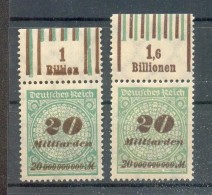 DR-Infla 329 WOR ZWEI BESSERE OBERRÄNDER**POSTFRISCH 67EUR (X3326 - Autres & Non Classés