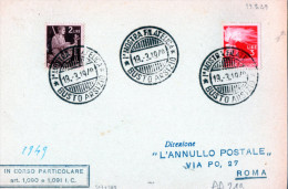 CARTOLINA POSTALE--IN CORSO PARTICOLARE-1 MOSTRA FILATELICA -BUSTO ARSIZIO-19-3-1919 - Autres & Non Classés