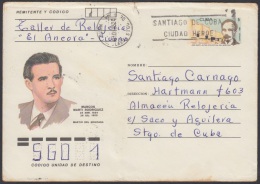 1985-EP-16 CUBA 1985. Ed.197h. POSTAL STATIONERY. MARTIRES DEL MONCADA. MARCOS MARTI. SANTIAGO DE CUBA. CIUDAD HEROE. US - Covers & Documents