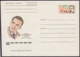 1986-EP-23 CUBA 1986. Ed.199m. POSTAL STATIONERY. MARTIRES DEL MONCADA. PABLO CARTAS RODRIGUEZ. UNUSED. - Covers & Documents