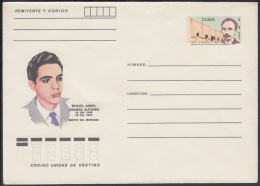 1986-EP-25 CUBA 1986. Ed.199k. POSTAL STATIONERY. MARTIRES DEL MONCADA. MIGUEL ANGEL ORAMAS. UNUSED. - Briefe U. Dokumente