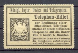 BAYERN TELEFONBILETT 25Pf TOP(D8861 - Brieven En Documenten