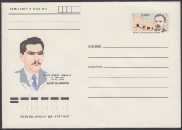 1989-EP-18 CUBA 1989. Ed.208h. POSTAL STATIONERY. MARTIRES DEL MONCADA. FELIX RIVERO VASALLO. UNUSED. - Cartas & Documentos