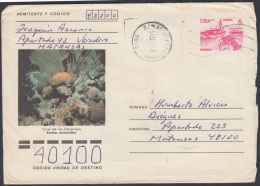 1990-EP-42 CUBA 1990. Ed.210b. ENTERO POSTAL. POSTAL STATIONERY. CORAL DE LOS CANARREOS. SEA FAUNA. VARADERO. MATANZAS. - Lettres & Documents