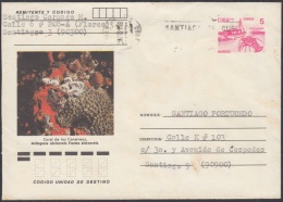 1990-EP-48 CUBA 1990. Ed.210c. ENTERO POSTAL. POSTAL STATIONERY. CORAL DE LOS CANARREOS. C. CLASIFICACION. S. CUBA. USED - Brieven En Documenten