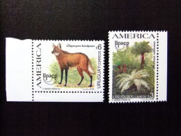 URUGUAY 1995 FAUNE FLORE UPAEP Yvert Nº 1528 / 1529 ** MNH - UPU (Universal Postal Union)