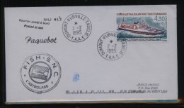 TAAF FRENCH SOUTHERN & ANTARCTIC LANDS 1995 FISH SNC L'ASTROLABE SHIP PAQUEBOT COVER - Navires & Brise-glace