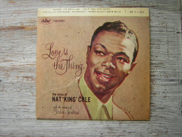 45 T   CAPITOL   EAP 2 - 824  BIEM     NAT KING COLE     LOVE IS THE THING    WITH THE ORCHESTRA OF GORDON JENKINS - Jazz