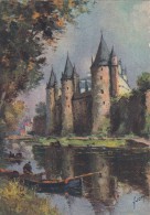 Cp , 56 , JOSSELIN , Les Bords De L'Oust Et Le Château - Josselin