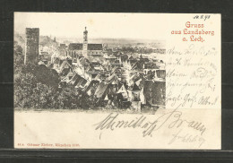 G * GRUSS AUS LANDSBERG A.LECH * NACH MÜNCHEN * 1898 **!! - Landsberg