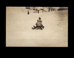 SPORTS - LUGE - CARTE PHOTO - - Sports D'hiver