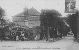 91 - Juvisy - Café-Restaurant LEFEVRE Et L'Avenue De La Gare. - Animée. - Juvisy-sur-Orge