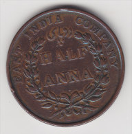 @Y@      East India Company 1/2 Annas 1835    (2554) - Inde