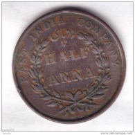 @Y@      East India Company 1/2 Annas 1835    (2065) - Indien