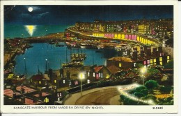 ANGLETERRE   .   RAMSGATE HARBOUR FROM MADEIRA DRIVE ( BY NIGHT )  .  ( Plis Coin ) - Ramsgate
