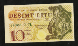 [NC] LITHUANIA - 10 LITU (1989) - COUPON - Lituanie