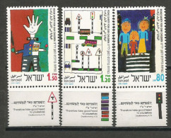 Sécurité Routière.  3 T-p Neufs ** D´ISRAËL Avec Tabs. Yv.nr 1211/13 - Secourisme