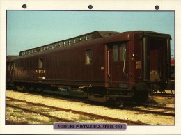 Fiche Illustrée Lot De 3 - Atlas   Chemin De Fer Locomotive Voiture Postale PAZ Série 500 -MOUNTAIN Est - Pacific PLM - Sonstige