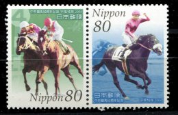 (cl 20 - P57)  Japon ** (ref. Michel Au Dos) N° 3521/3522 Se Tenant - Courses Hippiques - - Unused Stamps