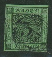 Baden // 1853-1858 No. Y&T  No. 6 - Gebraucht