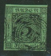 Baden // 1853-1858 No. Y&T  No. 6 - Used