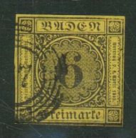 Baden // 1853-1858 No. Y&T  No. 8 - Usados