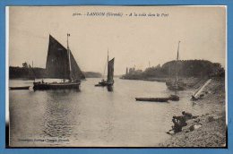 33 - LANGON --  A La Voile Dans Le Port - Langon