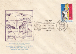 11959- ECONOMY NATIONALIZATION, SPECIAL COVER, 1988, ROMANIA - Lettres & Documents