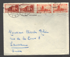 SARRE 1930 N° 109 X 2 & 140 X 2  Obl. S/Lettre  Pour La Suisse - Briefe U. Dokumente