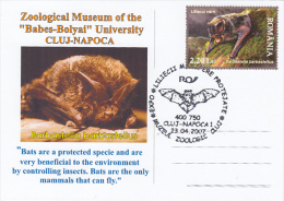 12111- BARBASTELLE BAT, SPECIAL POSTCARD, 2007, ROMANIA - Fledermäuse