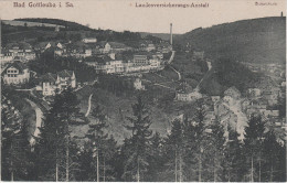 AK Ortsansicht Bad Gottleuba Fabrik Landesversicherungs - Anstalt Bismarckturm Bei Berggiesshübel Pirna - Bad Gottleuba-Berggiesshuebel