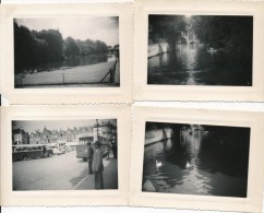 Lot De 4 Photos Amateurs Belgique BRUGES 1954 - Photographie Ancienne No CPA - Brugge