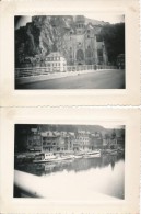 Lot De 2 Photos Amateur Belgique DINANT 1954 - Photographie Ancienne No CPA - Dinant