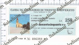 Filiale BASELGA DI PINE´ - Cassa Di Risparmio Di TRENTO E ROVERETO - MINIASSEGNI - [10] Checks And Mini-checks