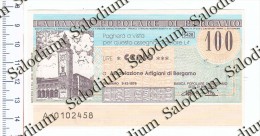 Banca Popolare Di Bergamo - MINIASSEGNI - [10] Cheques En Mini-cheques