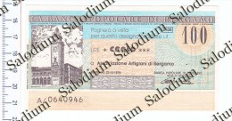 Banca Popolare Di Bergamo - MINIASSEGNI - [10] Cheques En Mini-cheques