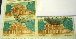 India 1994 Sanchi Stupa 5.00r X3 - Used - Used Stamps