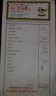 RICEVUTA DI RISTORANTE 1975 "LA ZAMBRA" - Invoices