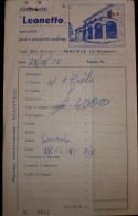RICEVUTA DI RISTORANTE1978  "LEONETTO " - Invoices