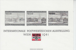 AUSTRIA 1981 -  WIPA 1981 - Fasi Di Stampa - Probe- Und Nachdrucke