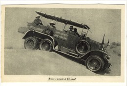 Carte Postale Ancienne Algérie - El Oued. Avant L'Arrivée - Automobile 6 Roues - El-Oued