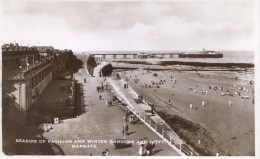 KENT - MARGATE - SEASIDE OF PAVILION AND WINTER GARDENS AND JETTY RP Kt619 - Margate