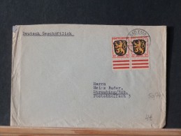 50/741  LETTRE  ZONE FRANCAISE - Other & Unclassified