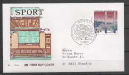 ALLEMAGNE   FDC  Jo Football Soccer Fussball Stade Olympique De Berlin - Briefe U. Dokumente