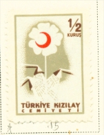 TURKEY  -  1957  Red Crescent  1/2k  Mounted/Hinged Mint - Ungebraucht
